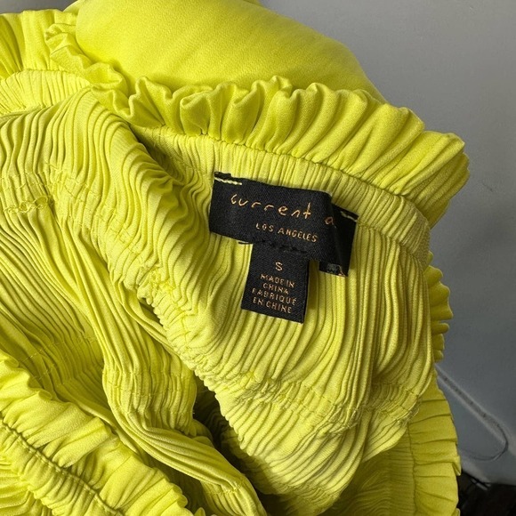 ANTHROPOLOGIE’s Current Air Neon Yellow Strapless Maxi Dress, Size S - Picture 5 of 8